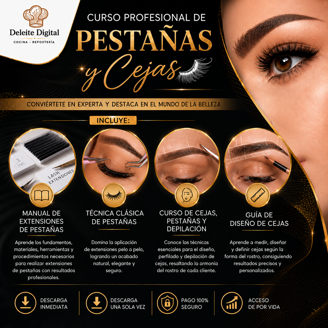 CURSO DE PESTAÑAS Y CEJAS