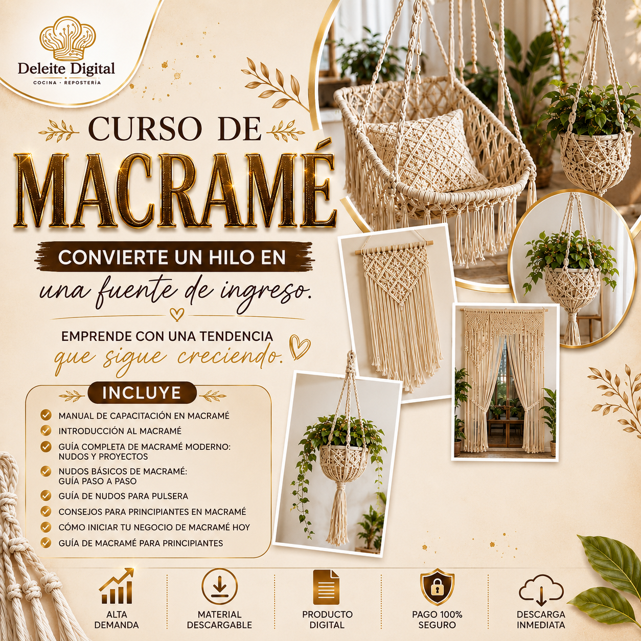 CURSO DE MACRAMÉ