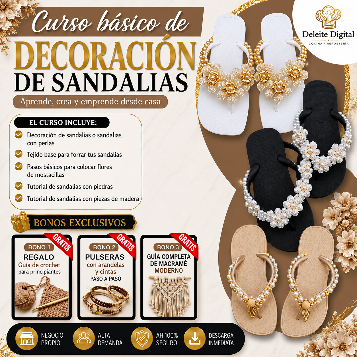 CURSO BASICO DE DECORACION DE SANDALIAS