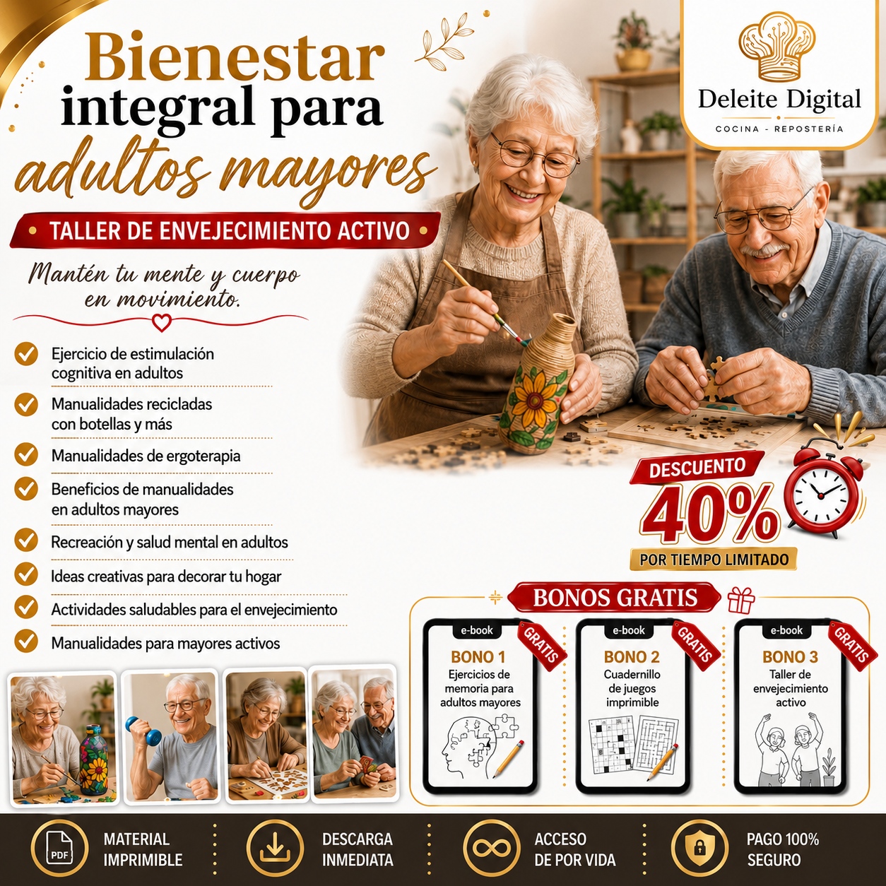 TALLER DE BIENESTAR INTEGRAL PARA ADULTOS MAYORES