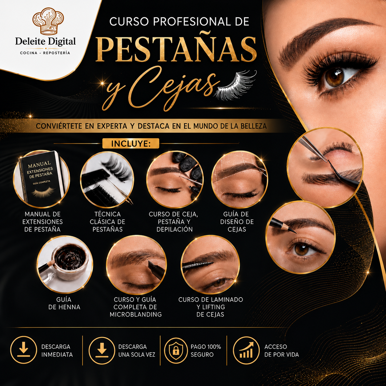CURSO DE PESTAÑAS Y CEJAS