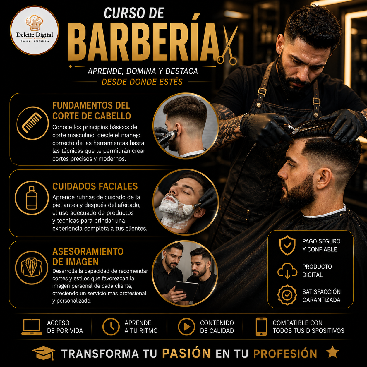 CURSO DE BARBERIA