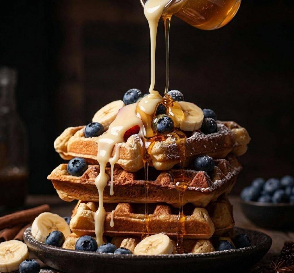 WAFFLE DE VAINILLA